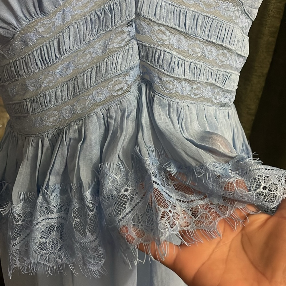 Free People Kiki Slip in Chambray Small - Picture 5 of 6